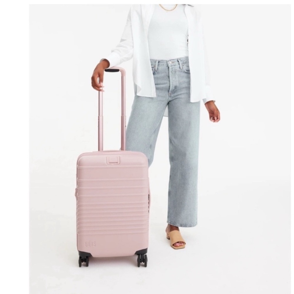 COPY - BEIS Atlas Pink Carry-on Roller luggage